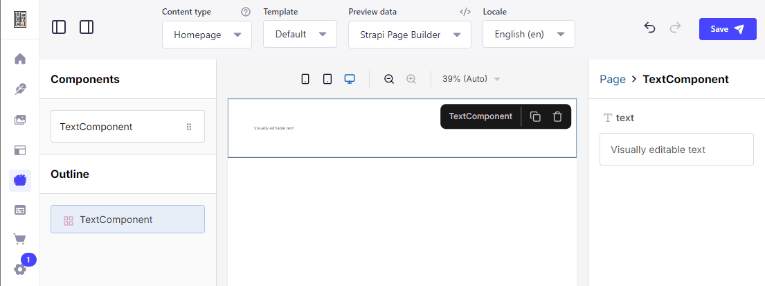 Strapi Page Builder